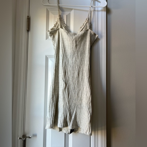 Love tree circle zipped ribbed dress sz L - Picture 2 of 9